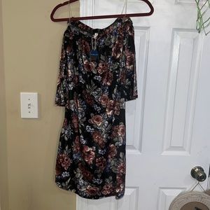 NWT pink blush maternity crushed velvet dress